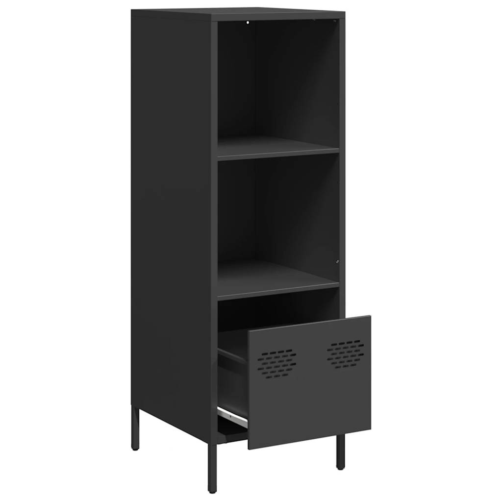 Buffet haut noir 35x39x103,5 cm acier - XIOS