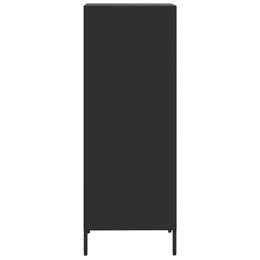 Buffet haut noir 35x39x103,5 cm acier - XIOS