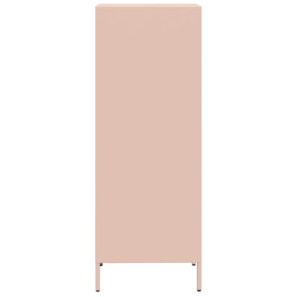 Buffet haut rose 35x39x103,5 cm acier - XIOS