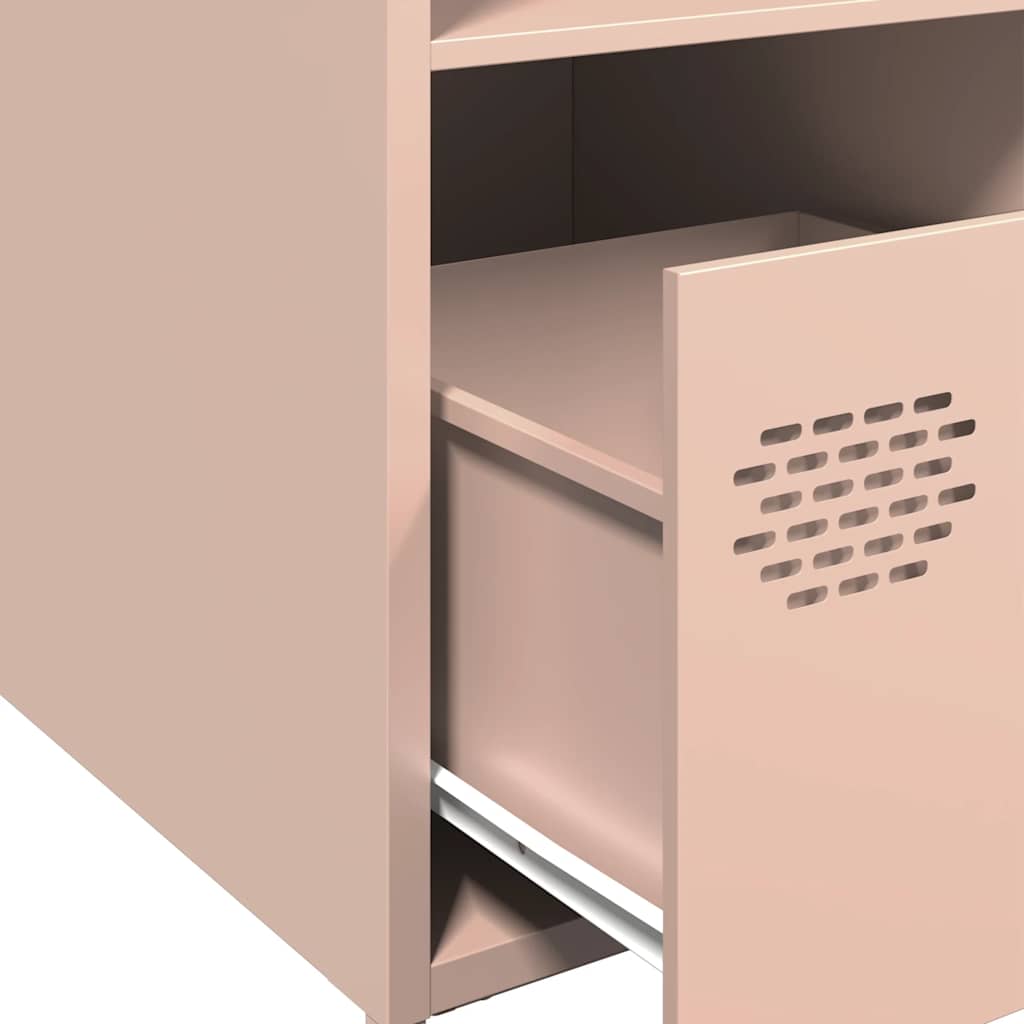 Buffet haut rose 35x39x103,5 cm acier - XIOS