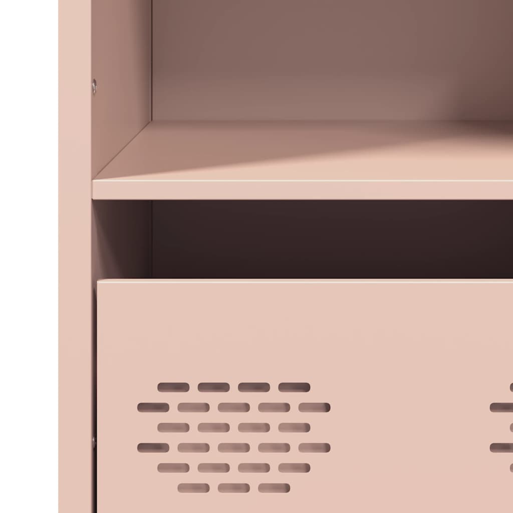 Buffet haut rose 35x39x103,5 cm acier - XIOS