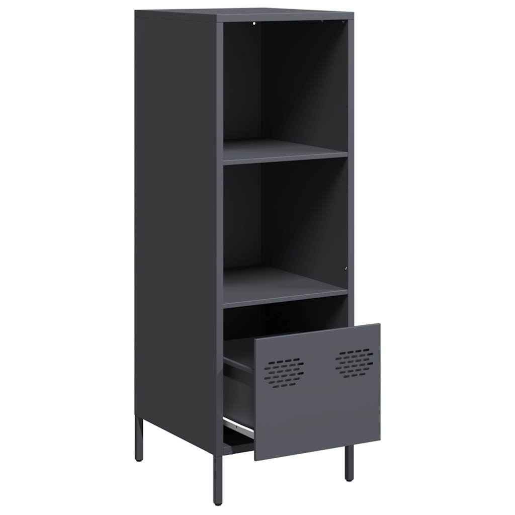 Buffet haut anthracite 35x39x103,5 cm acier - XIOS