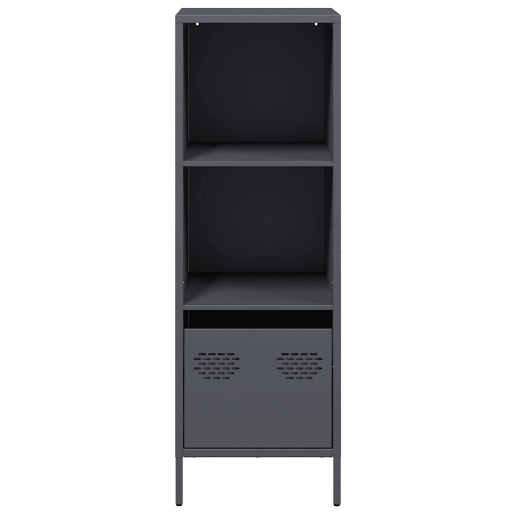 Buffet haut anthracite 35x39x103,5 cm acier - XIOS
