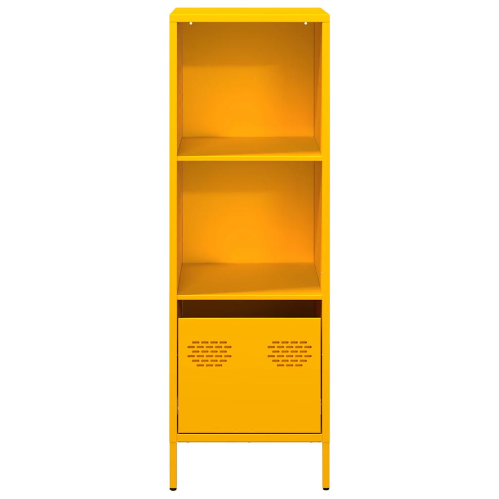Buffet haut jaune moutarde 35x39x103,5 cm acier - XIOS