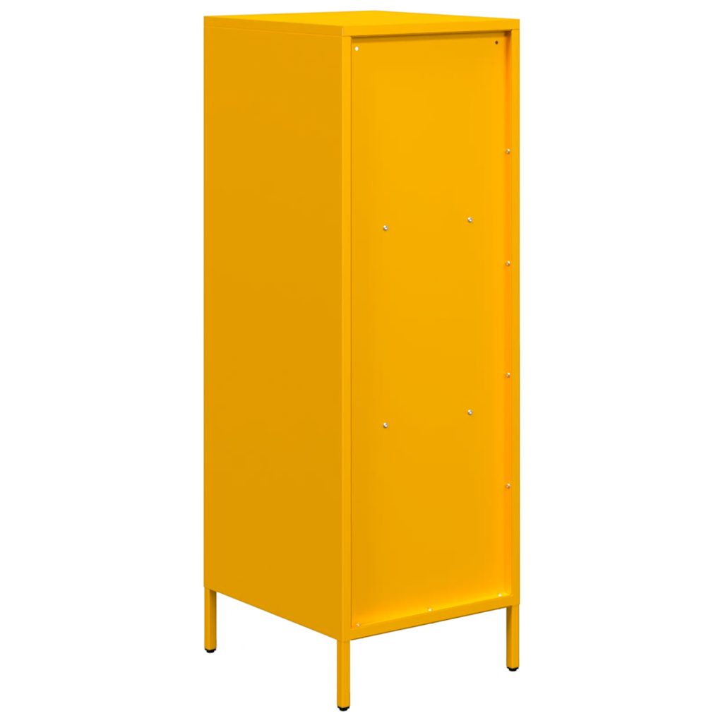 Buffet haut jaune moutarde 35x39x103,5 cm acier - XIOS