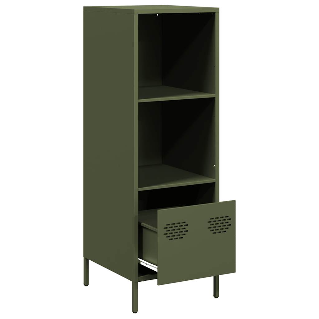 Buffet vert olive 35x39x103,5 cm acier - XIOS