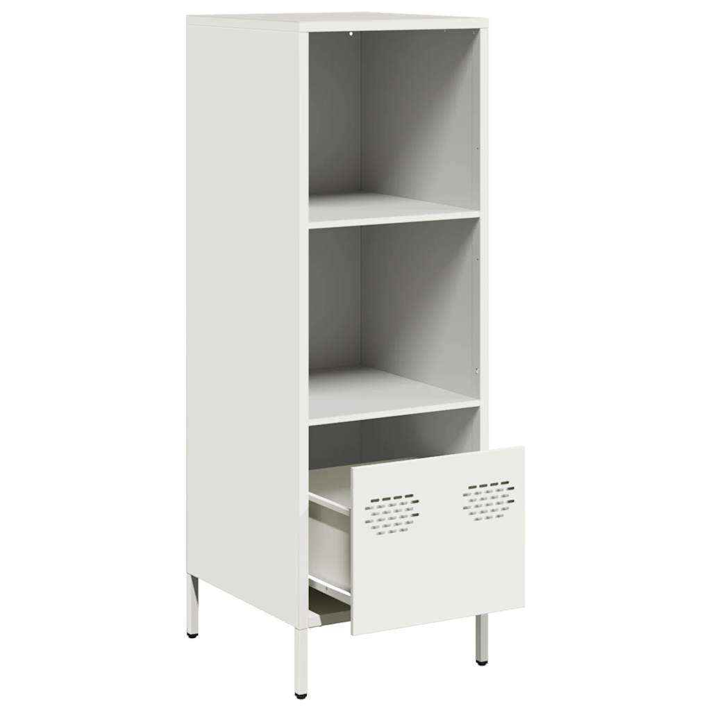 Buffet haut blanc 35x39x103,5 cm acier - XIOS