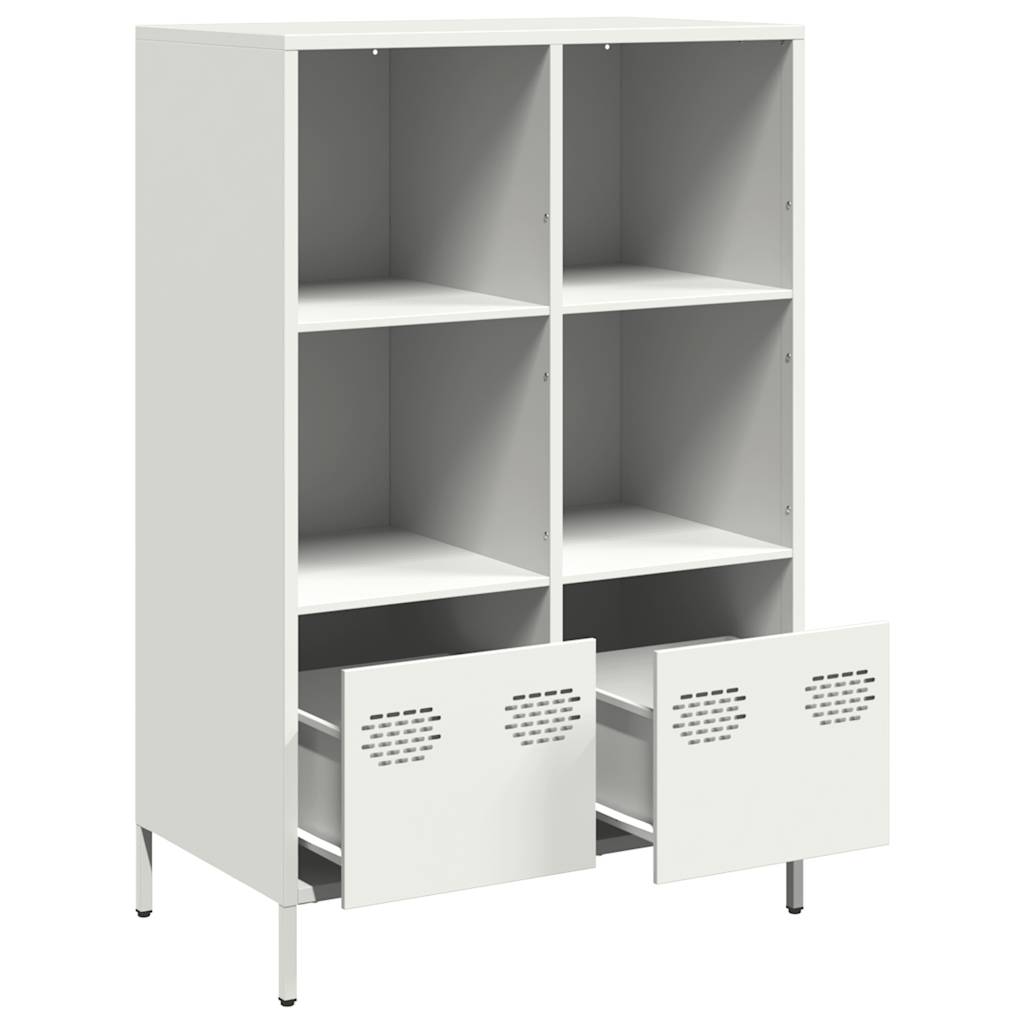 Buffet haut blanc 68x39x103,5 cm acier - XIOS