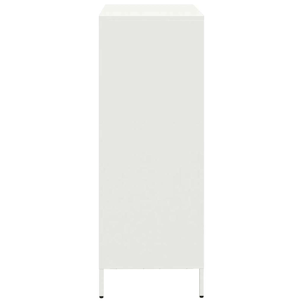 Buffet haut blanc 68x39x103,5 cm acier - XIOS
