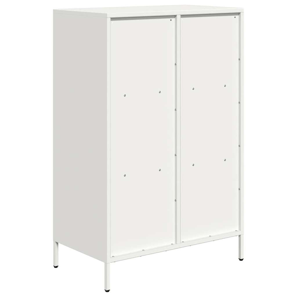 Buffet haut blanc 68x39x103,5 cm acier - XIOS