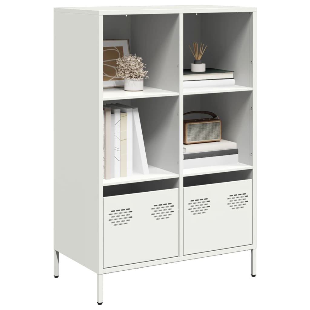 Buffet haut blanc 68x39x103,5 cm acier - XIOS