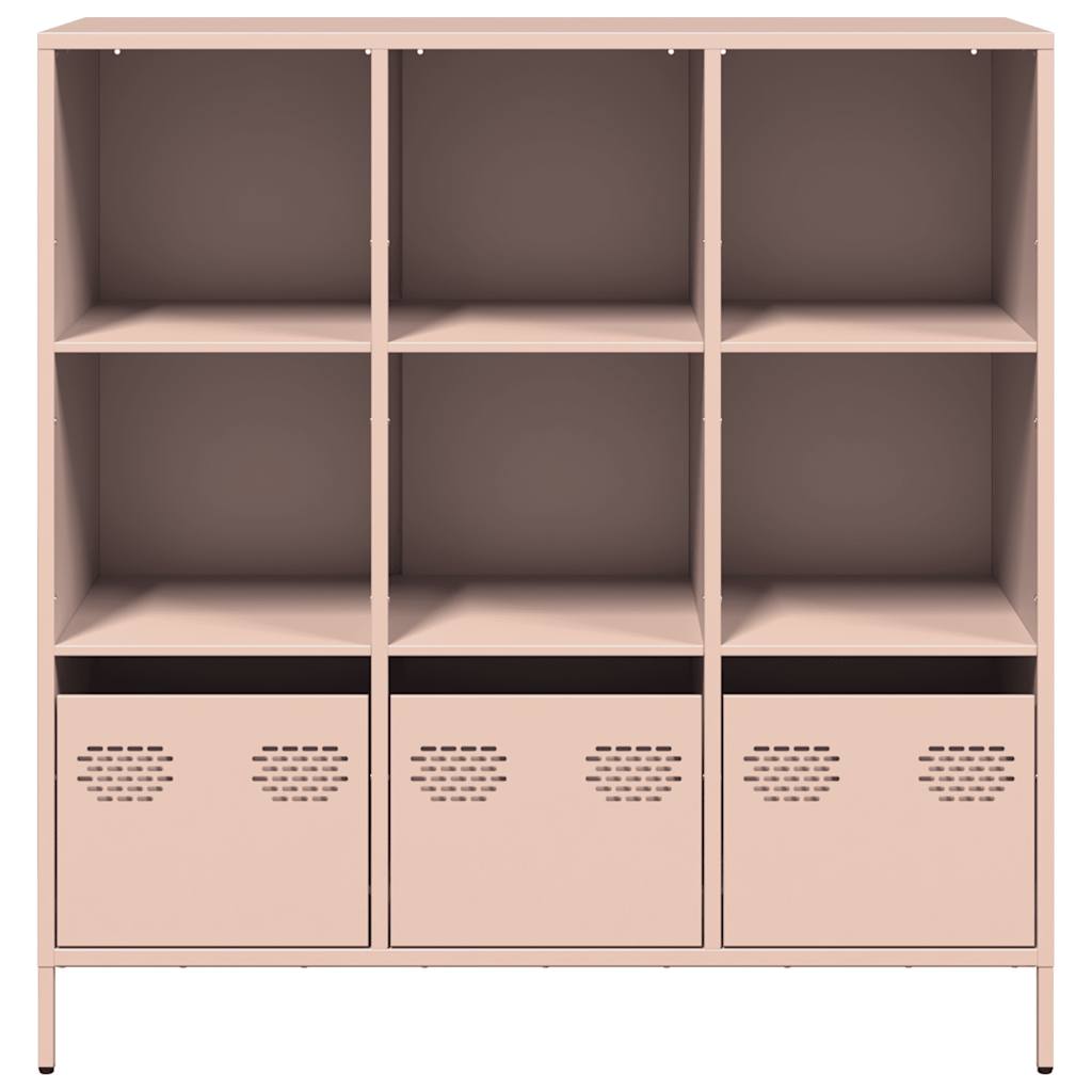 Buffet haut rose 101,5x39x103,5 cm acier