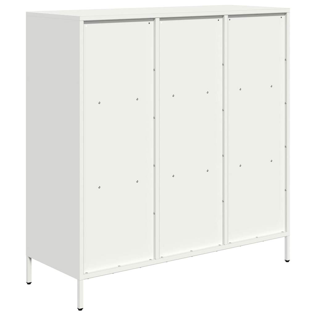 Buffet haut blanc 101,5x39x103,5 cm acier - XIOS