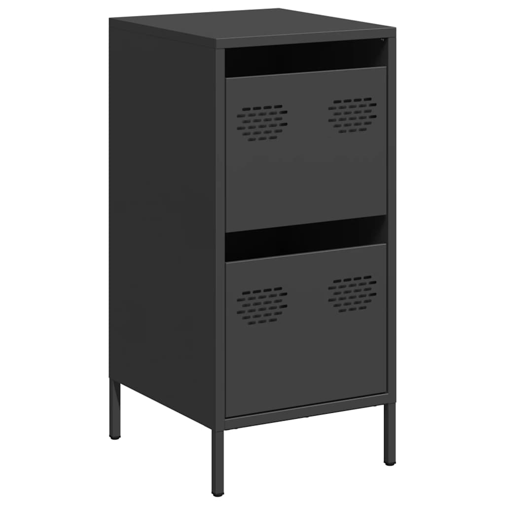 Buffet noir 35x39x73,5 cm acier laminé à froid - XIOS