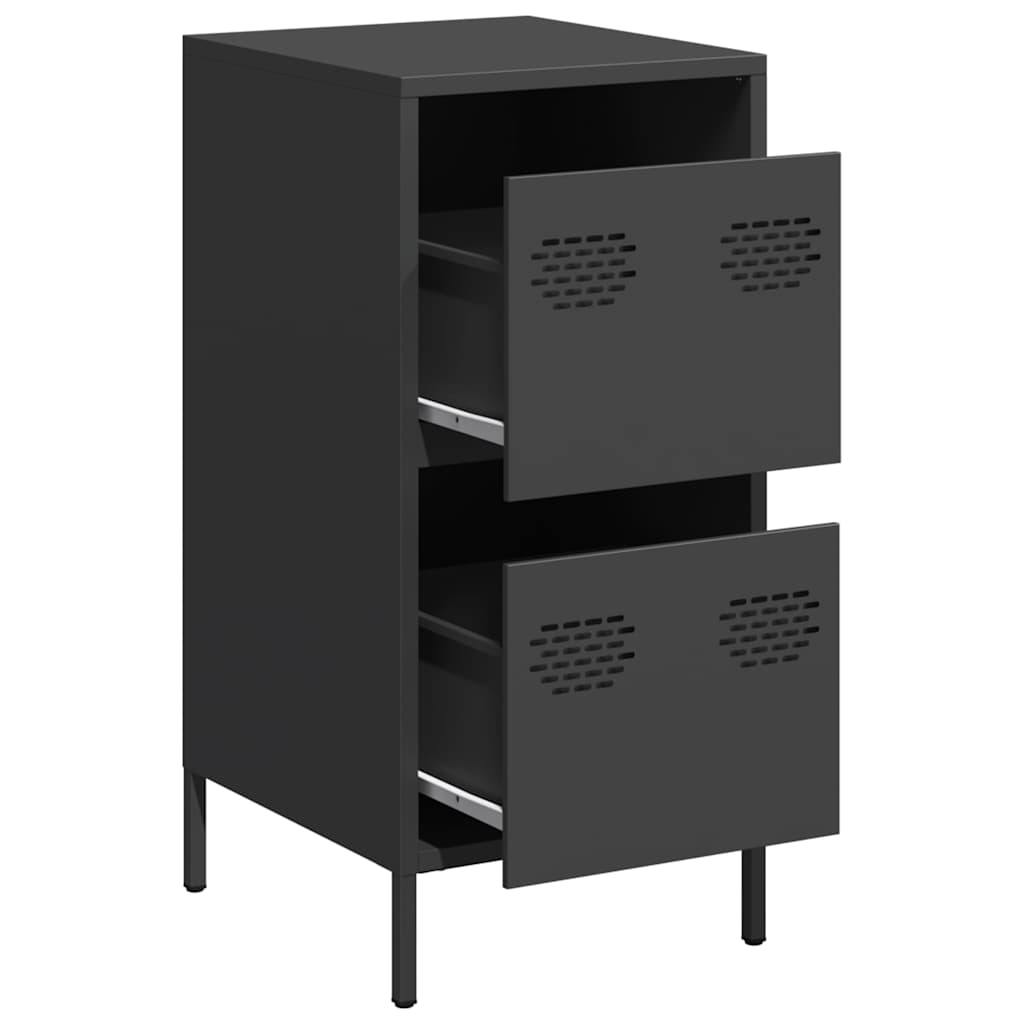 Buffet noir 35x39x73,5 cm acier laminé à froid - XIOS