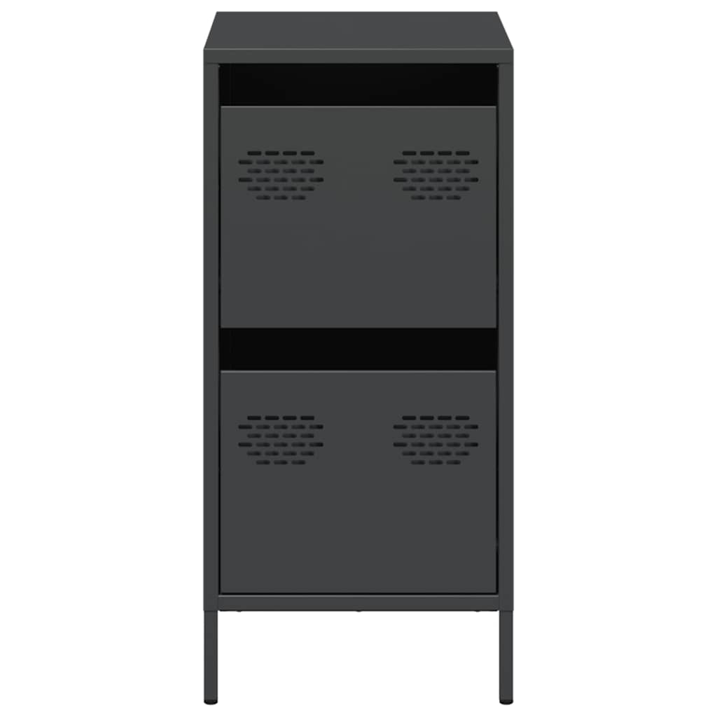 Buffet noir 35x39x73,5 cm acier laminé à froid - XIOS