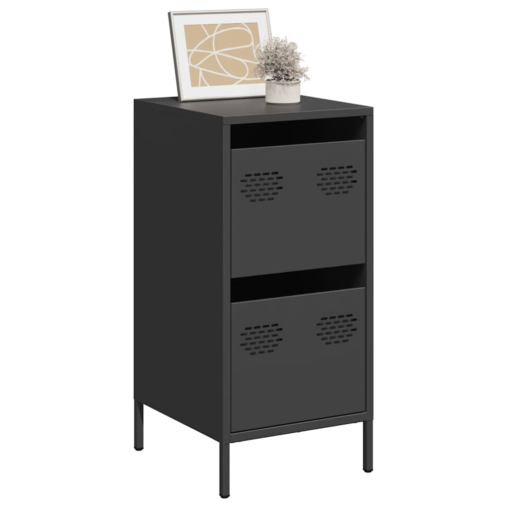 Buffet noir 35x39x73,5 cm acier laminé à froid - XIOS