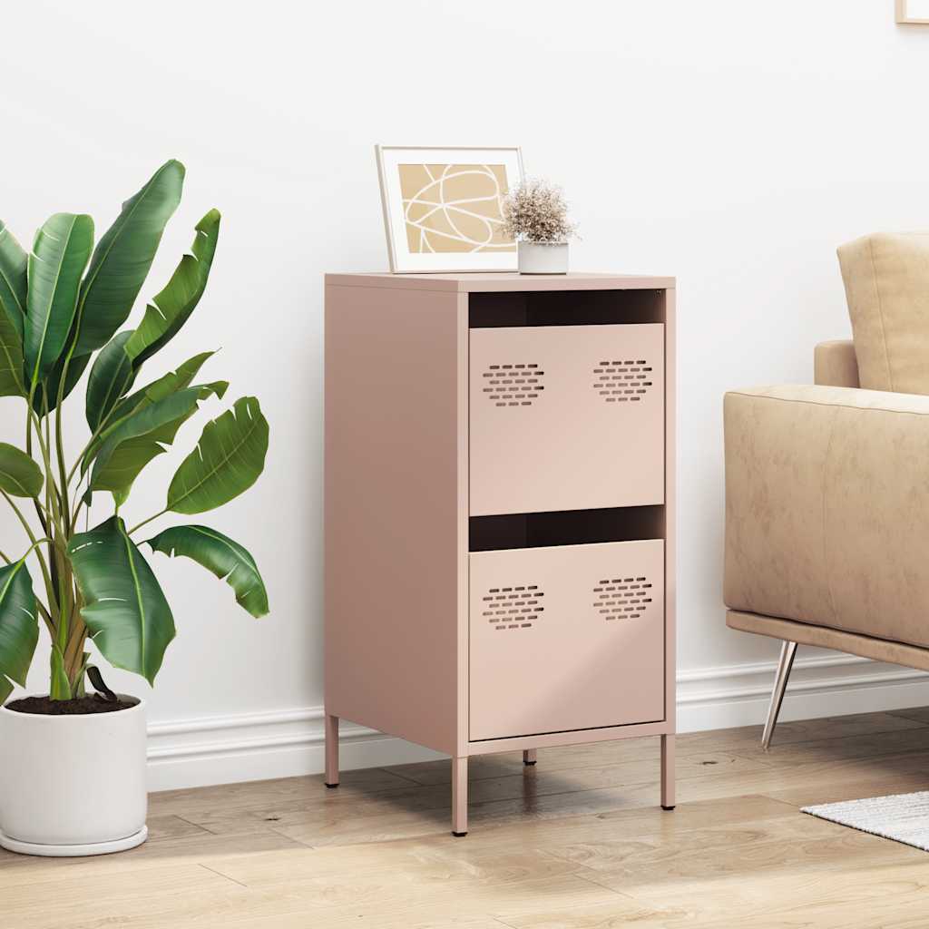 Buffet rose 35x39x73,5 cm acier laminé à froid - XIOS