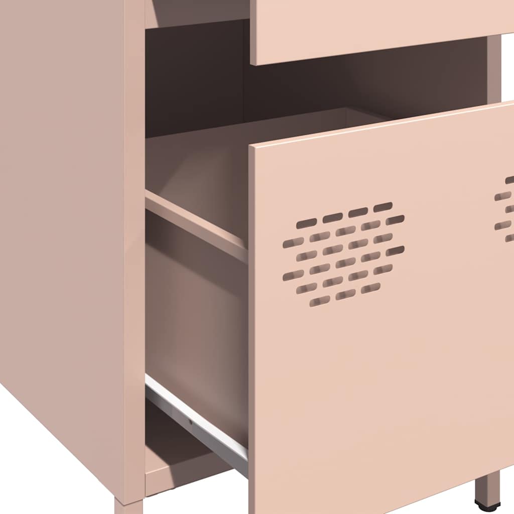 Buffet rose 35x39x73,5 cm acier laminé à froid - XIOS
