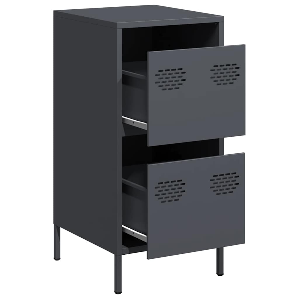Buffet anthracite 35x39x73,5 cm acier laminé à froid - XIOS