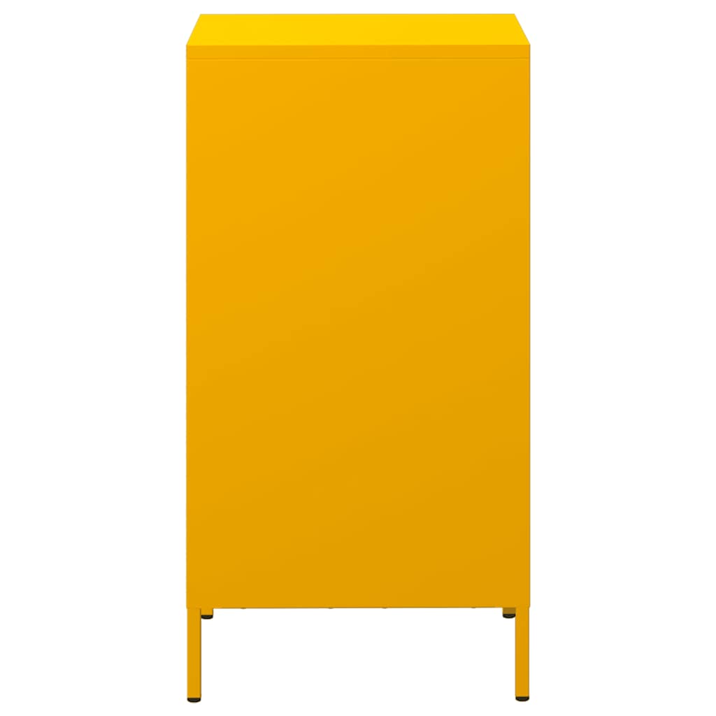 Buffet jaune moutarde 35x39x73,5 cm acier laminé à froid - XIOS
