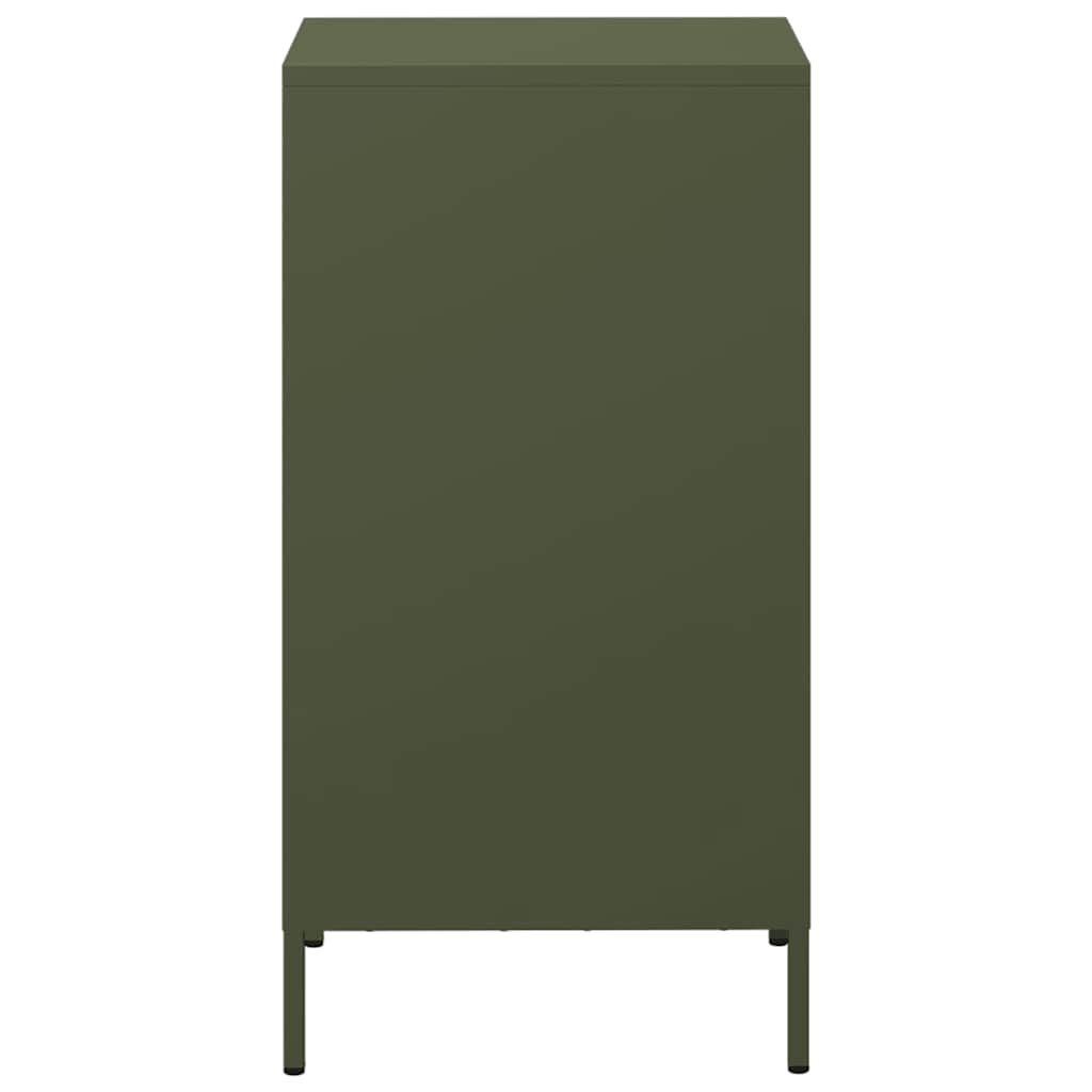 Buffet vert olive 35x39x73,5 cm acier laminé à froid - XIOS