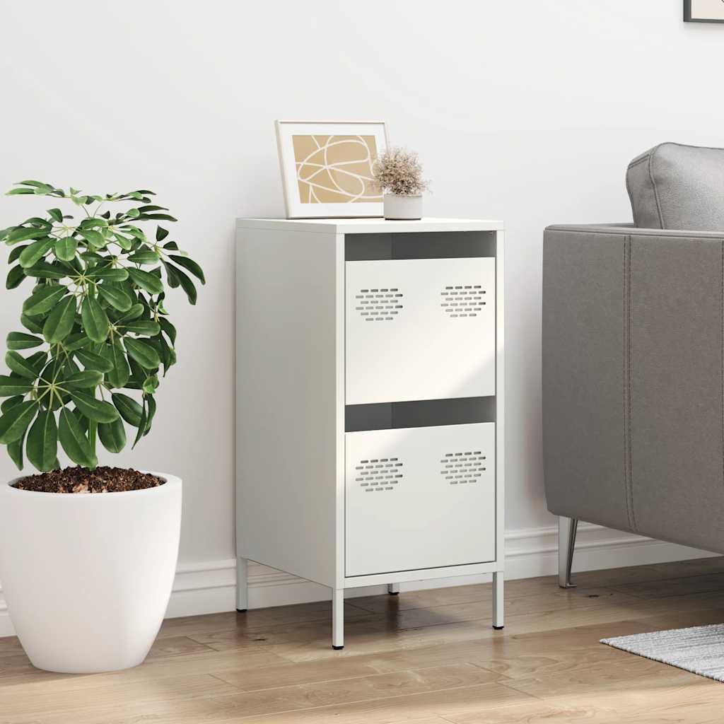 Buffet blanc 35x39x73,5 cm acier laminé à froid - XIOS