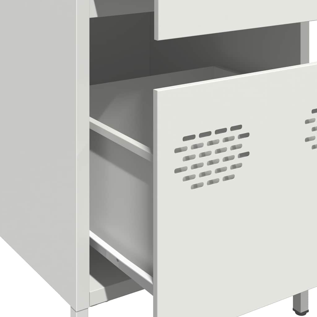 Buffet blanc 35x39x73,5 cm acier laminé à froid - XIOS
