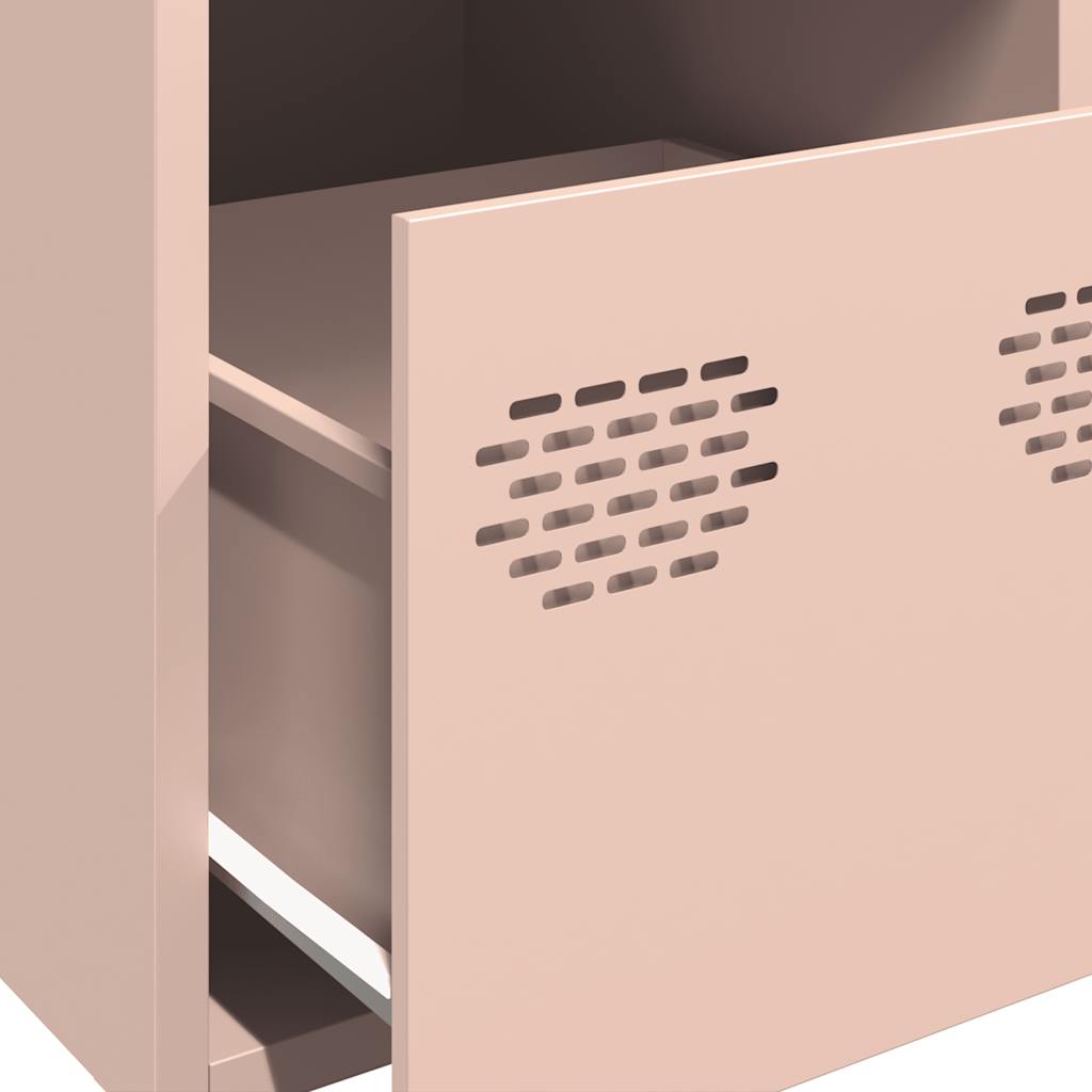 Buffet haut rose 39x35x103,5 cm acier - XIOS