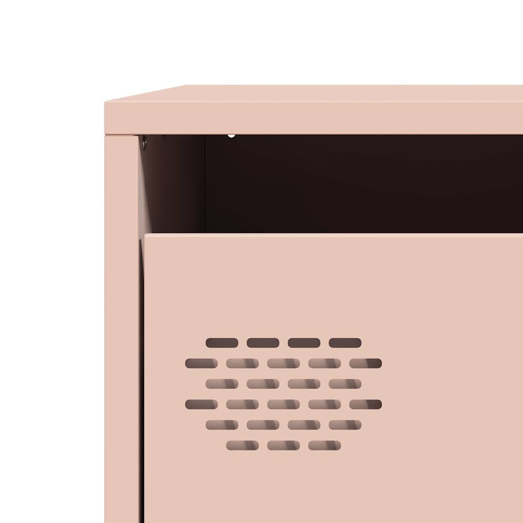 Buffet haut rose 39x35x103,5 cm acier - XIOS