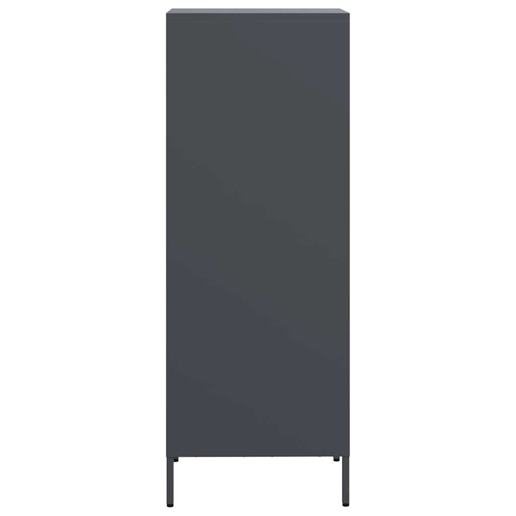 Buffet haut anthracite 39x35x103,5 cm acier - XIOS