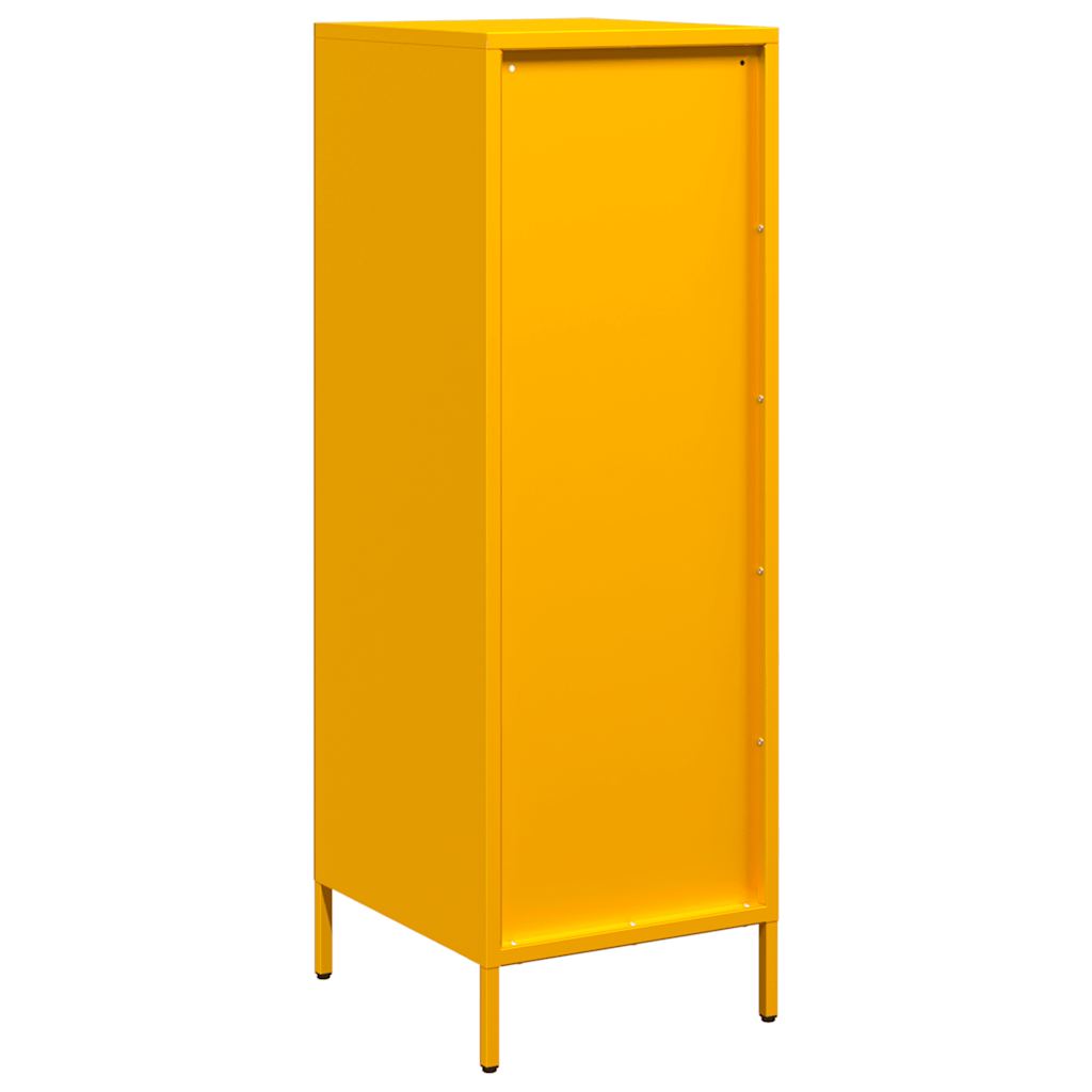 Buffet haut jaune moutarde 39x35x103,5 cm acier - XIOS