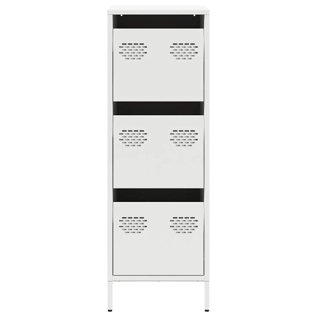 Buffet haut blanc 39x35x103,5 cm acier - XIOS