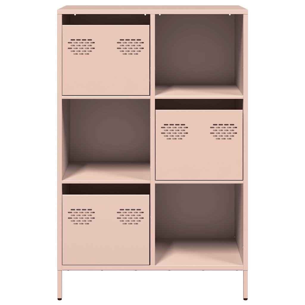 Buffet haut rose 68x39x103,5 cm acier - XIOS