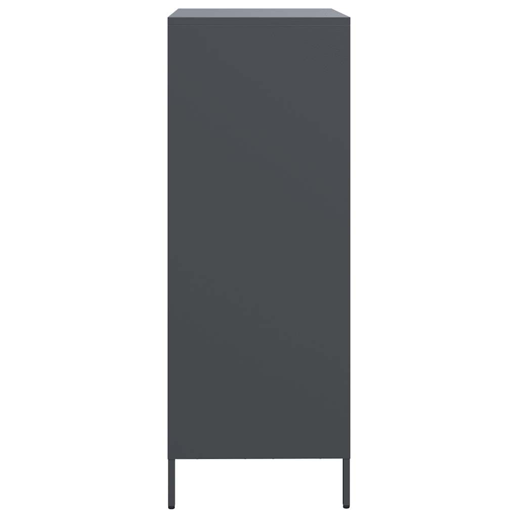 Buffet haut anthracite 68x39x103,5 cm acier - XIOS