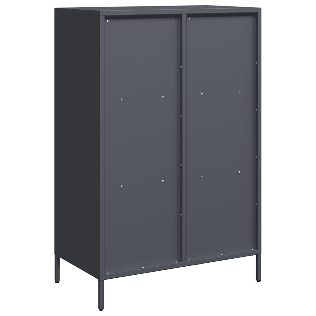 Buffet haut anthracite 68x39x103,5 cm acier - XIOS