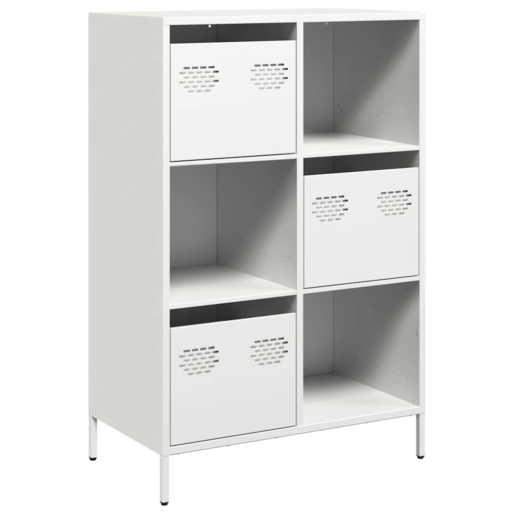 Buffet haut blanc 68x39x103,5 cm acier - XIOS