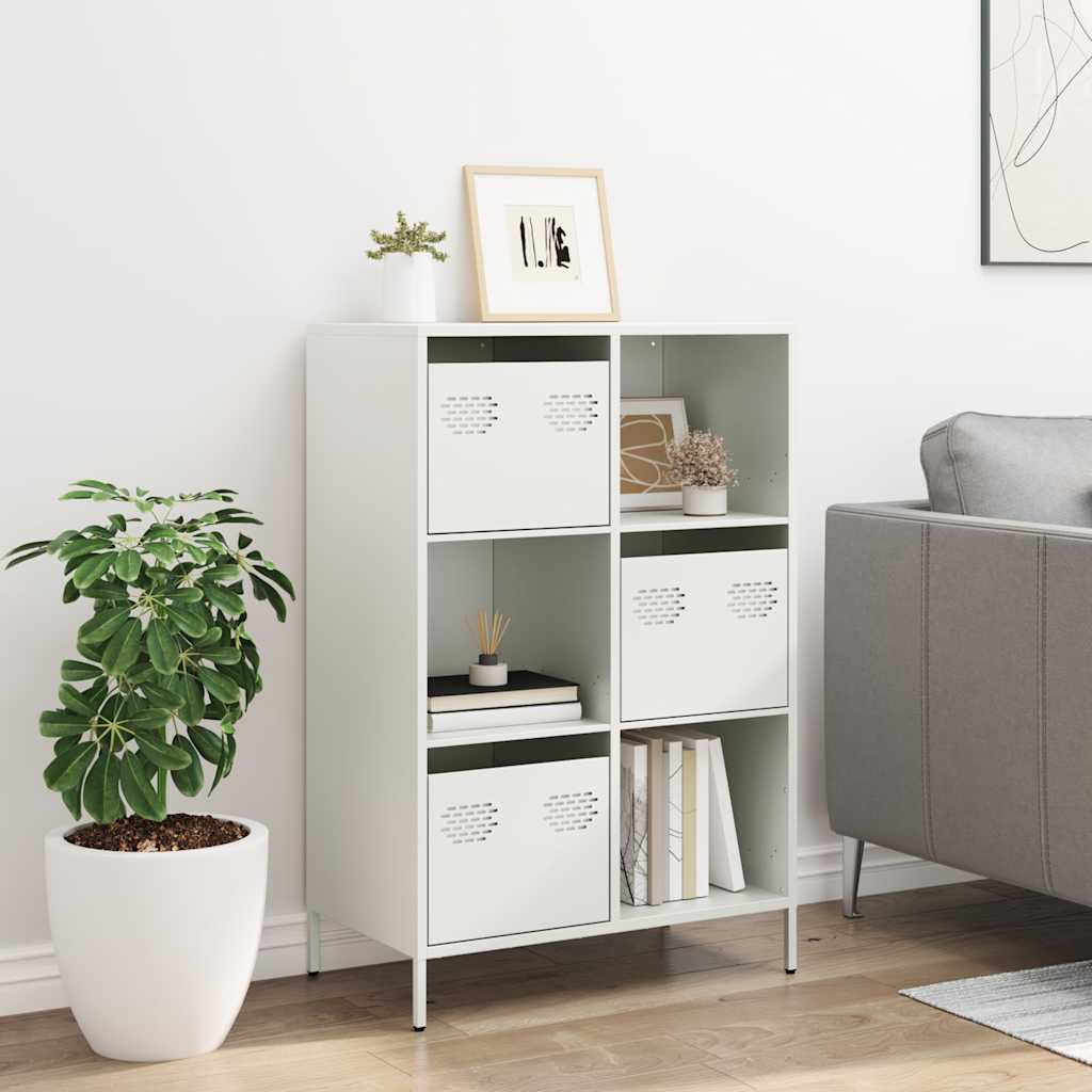 Buffet haut blanc 68x39x103,5 cm acier - XIOS