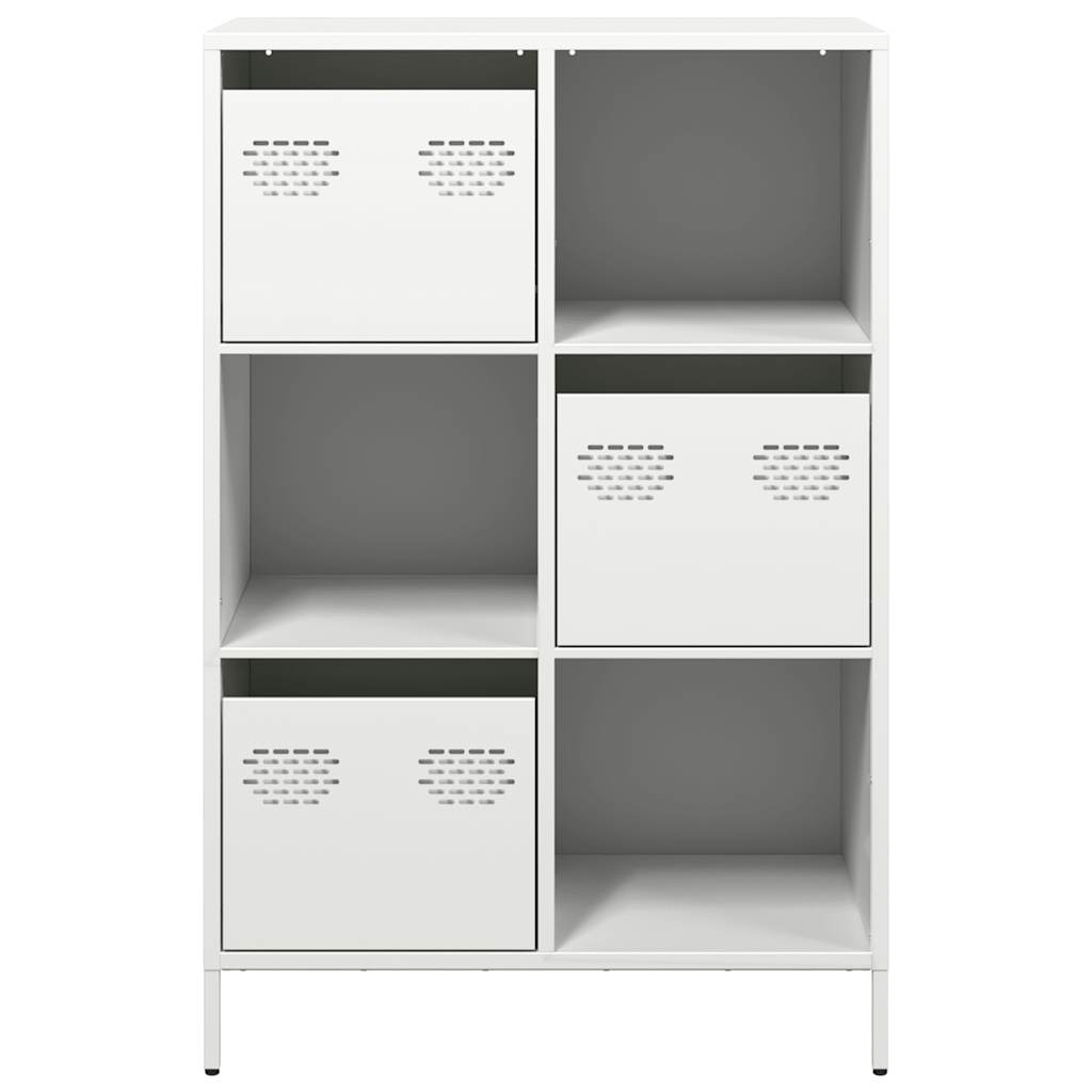 Buffet haut blanc 68x39x103,5 cm acier - XIOS