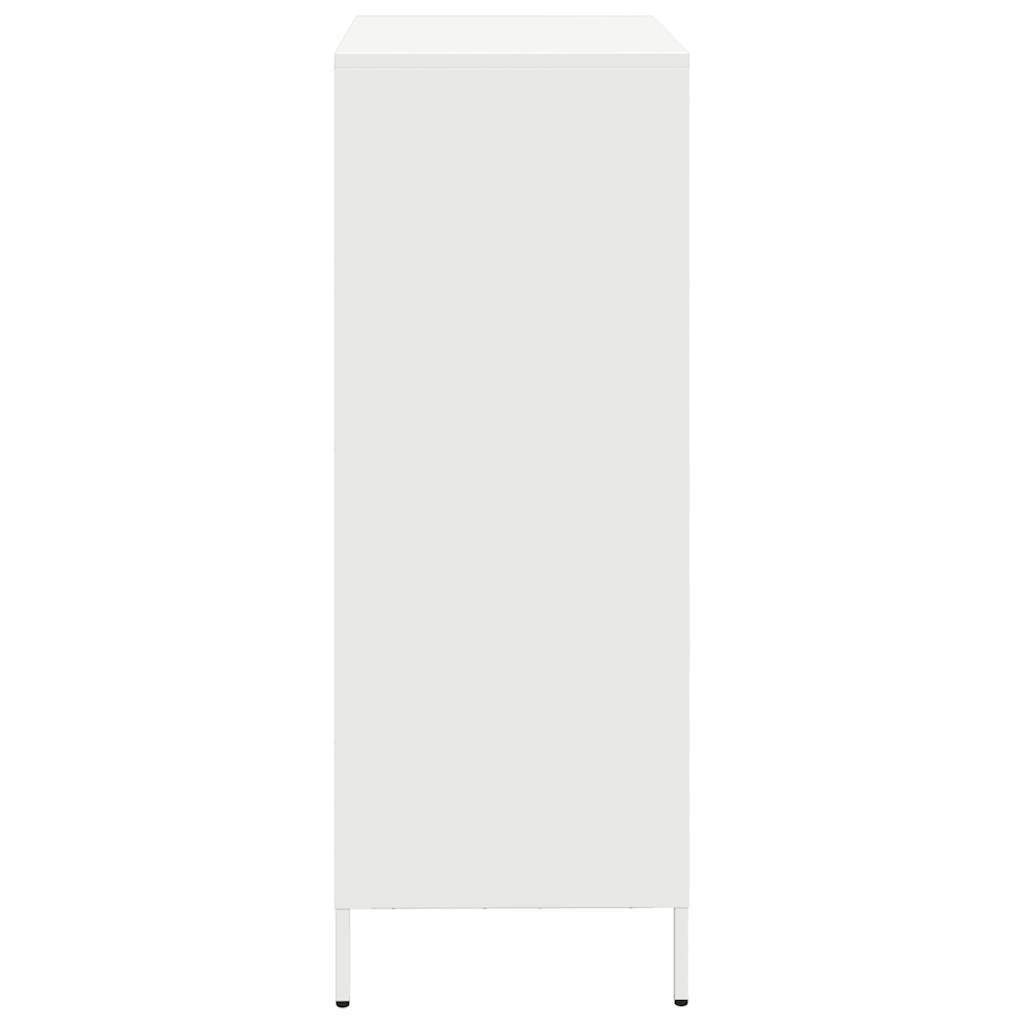 Buffet haut blanc 68x39x103,5 cm acier - XIOS