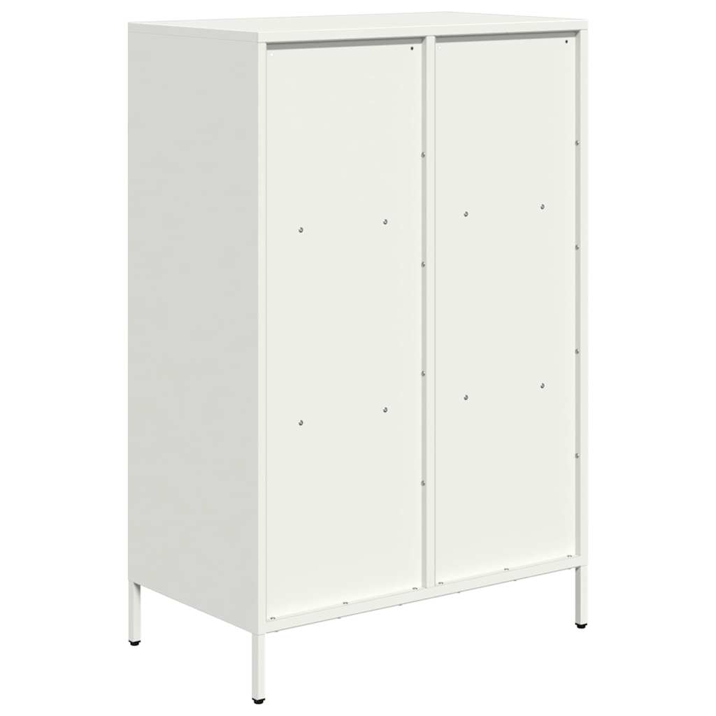 Buffet haut blanc 68x39x103,5 cm acier - XIOS