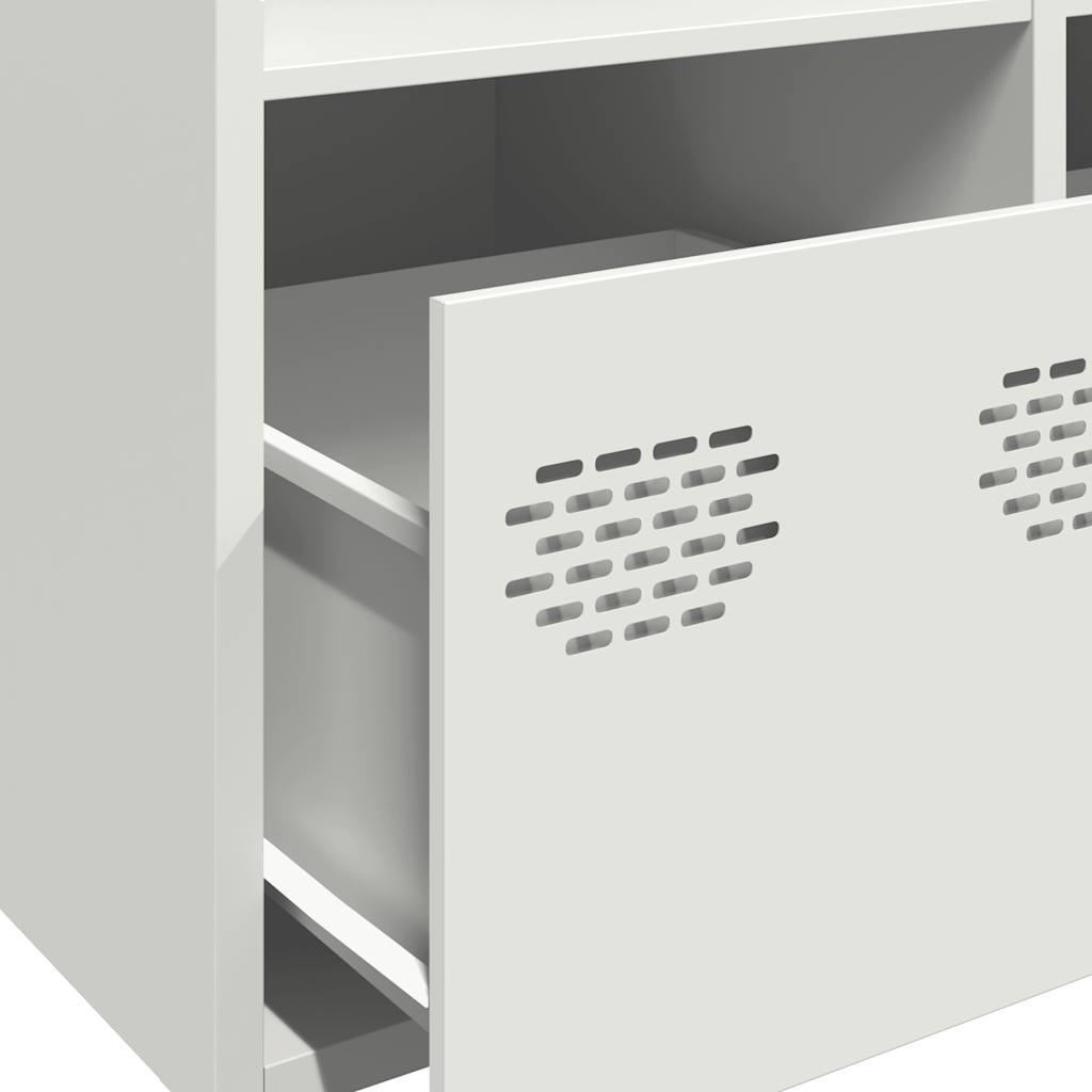 Buffet haut blanc 68x39x103,5 cm acier - XIOS