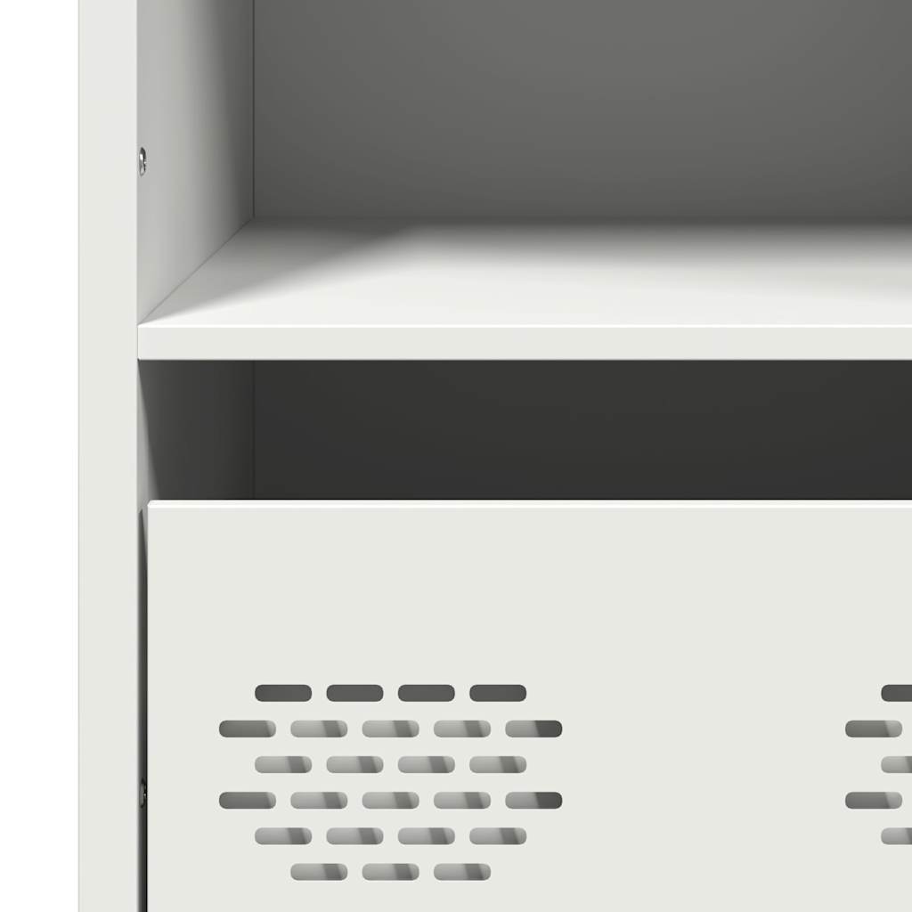 Buffet haut blanc 68x39x103,5 cm acier - XIOS