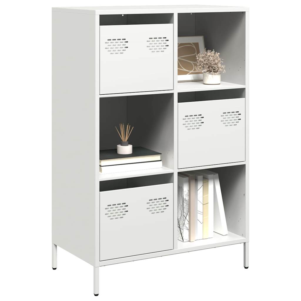 Buffet haut blanc 68x39x103,5 cm acier - XIOS