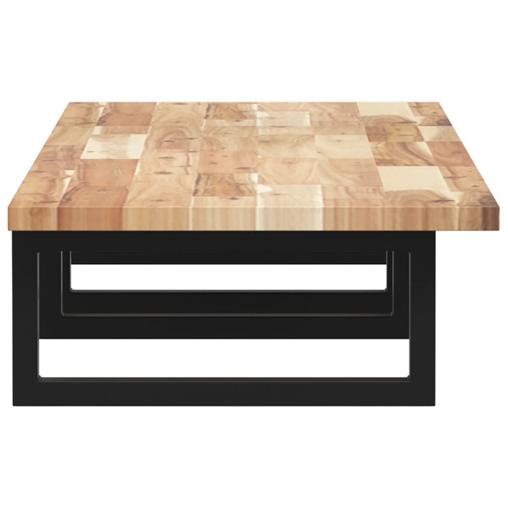 Étagère de vasque murale acier et bois massif d'acacia - XIOS