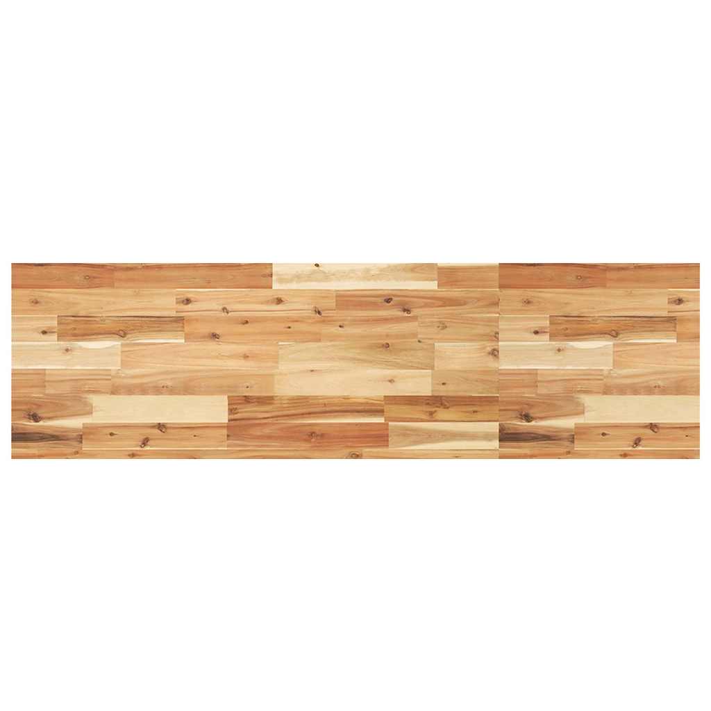 Étagère de vasque murale acier et bois massif d'acacia - XIOS