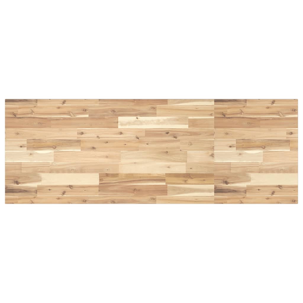 Étagère de vasque murale acier et bois massif d'acacia - XIOS