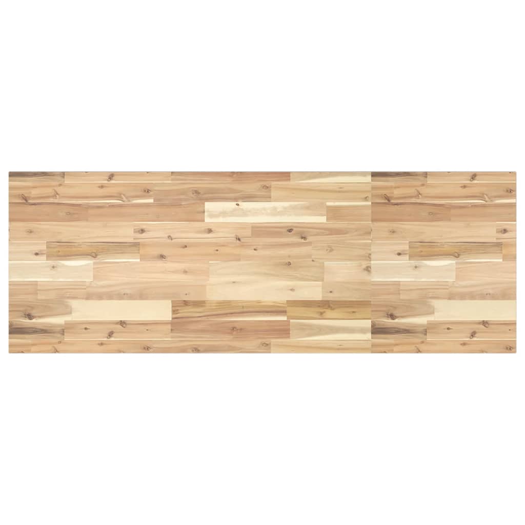 Étagère de vasque murale acier et bois massif d'acacia - XIOS