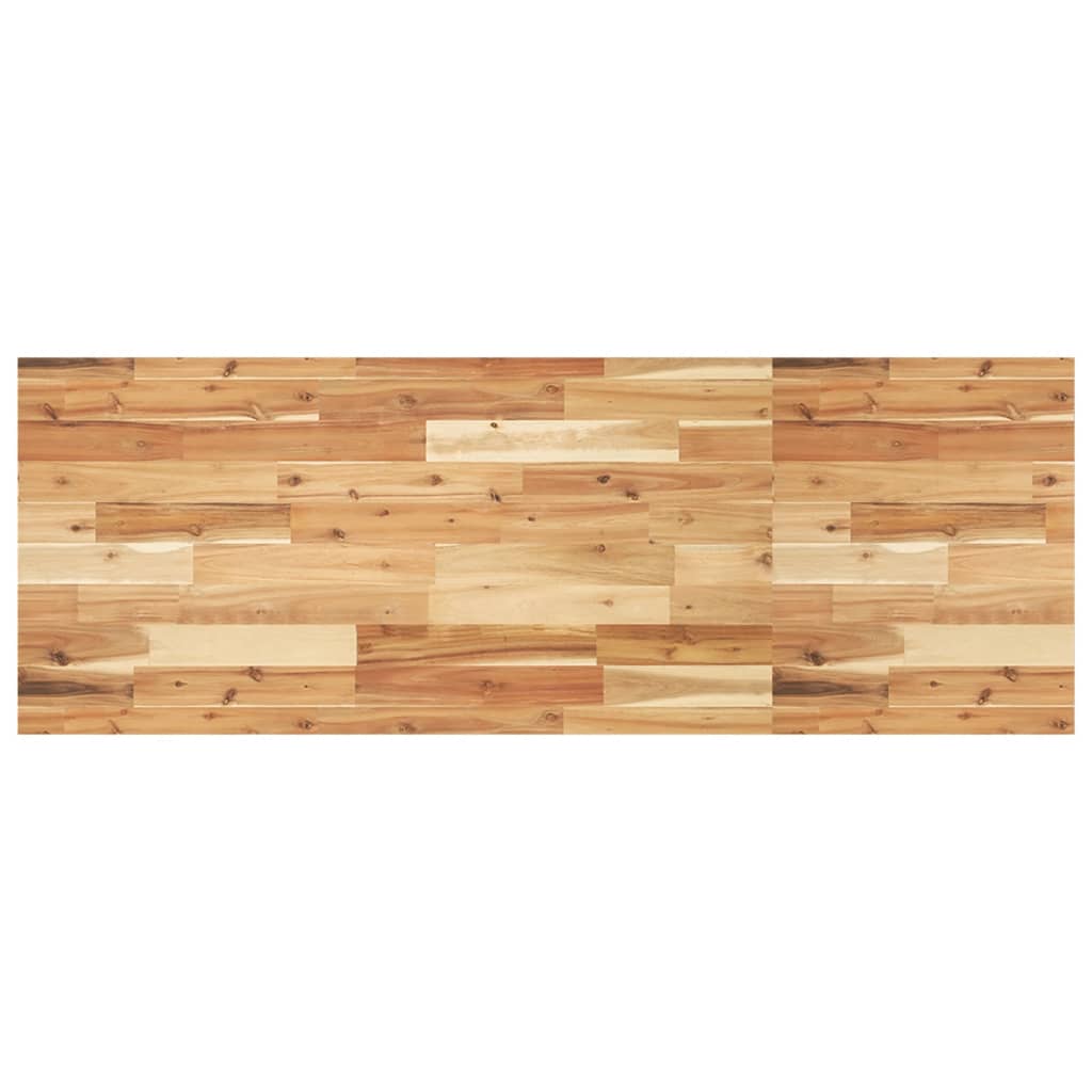 Étagère de vasque murale acier et bois massif d'acacia - XIOS