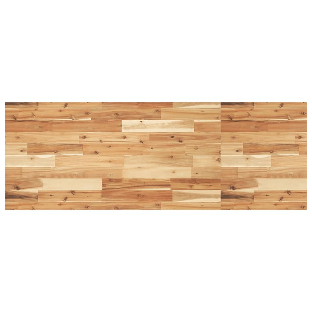 Étagère de vasque murale acier et bois massif d'acacia - XIOS